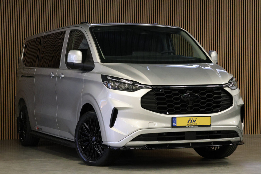 Ford Transit Custom 320 2.0 TDCI 150 PK L2H1 DC LIMITED | L+R Schuifdeur | Dubbel Cabine | Camera | CarPlay | Lane Assist | PDC V+A | Glaslook panel Raptor Edition | NL Auto | 5-Zitter | Verlengde fabrieksgarantie tot 12-2029