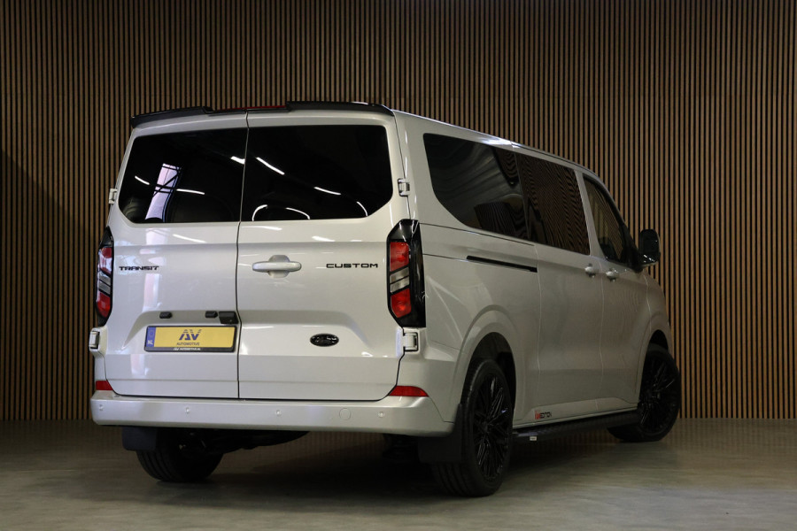 Ford Transit Custom 320 2.0 TDCI 150 PK L2H1 DC LIMITED | L+R Schuifdeur | Dubbel Cabine | Camera | CarPlay | Lane Assist | PDC V+A | Glaslook panel Raptor Edition | NL Auto | 5-Zitter | Verlengde fabrieksgarantie tot 12-2029