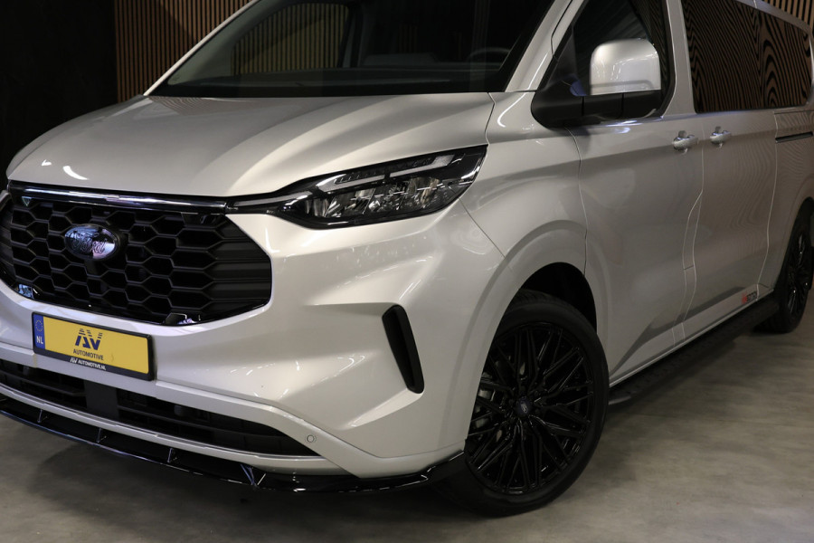 Ford Transit Custom 320 2.0 TDCI 150 PK L2H1 DC LIMITED | L+R Schuifdeur | Dubbel Cabine | Camera | CarPlay | Lane Assist | PDC V+A | Glaslook panel Raptor Edition | NL Auto | 5-Zitter | Verlengde fabrieksgarantie tot 12-2029