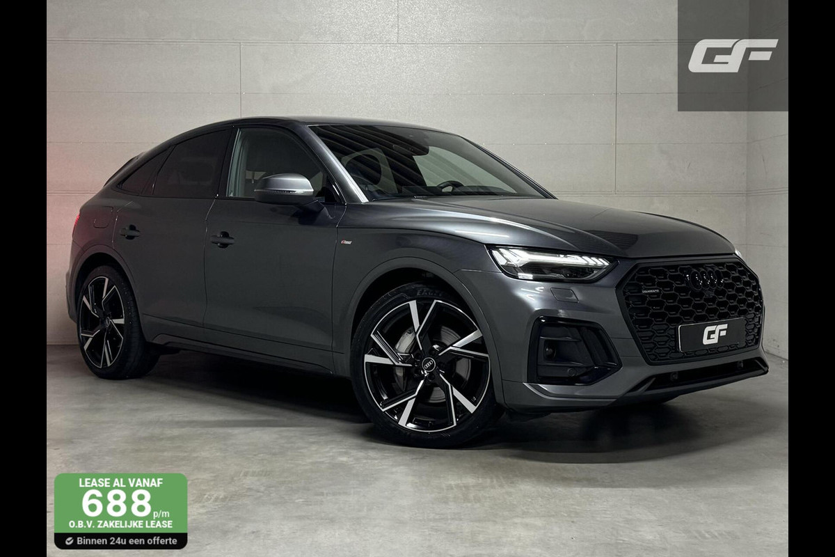 Audi Q5 Sportback 55 TFSI e BlackEdition S-Line Luchtvering Sfeer. Carplay Audi Q5 Sportback 55 TFSI e BlackEdition S-Line Luchtvering Sfeer. Carplay