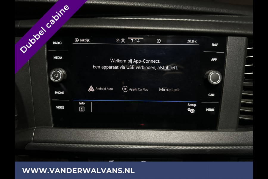 Volkswagen Transporter 2.0 TDI L2H1 Dubbele Cabine Euro6 Airco | 5-Zits | Navigatie | Trekhaak | Apple Carplay Android Auto, Cruisecontrol, Parkeersensoren