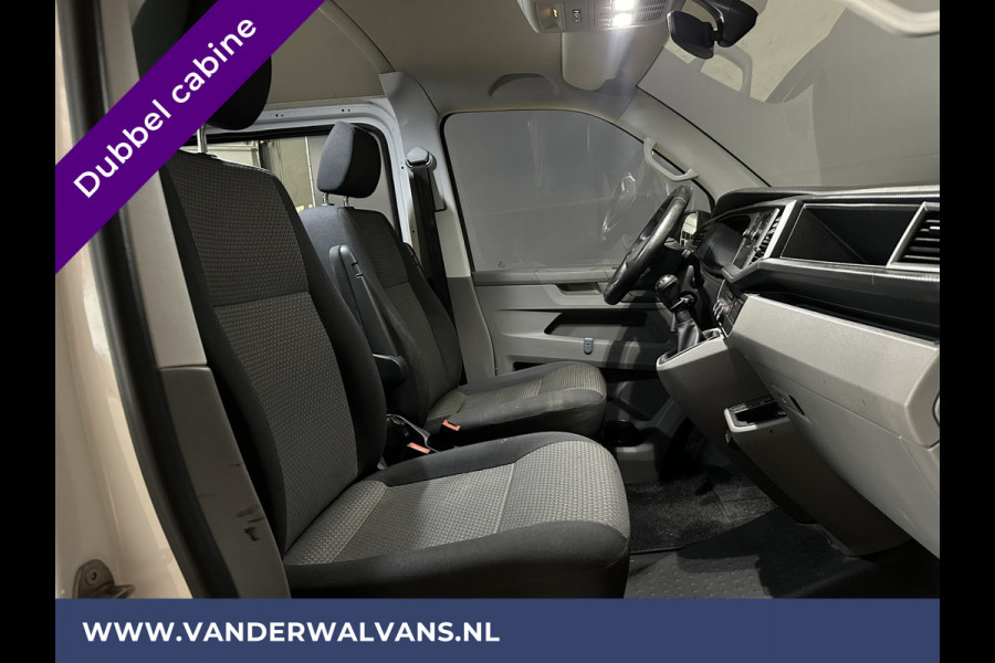 Volkswagen Transporter 2.0 TDI L2H1 Dubbele Cabine Euro6 Airco | 5-Zits | Navigatie | Trekhaak | Apple Carplay Android Auto, Cruisecontrol, Parkeersensoren