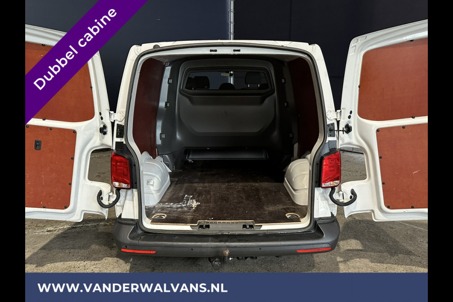 Volkswagen Transporter 2.0 TDI L2H1 Dubbele Cabine Euro6 Airco | 5-Zits | Navigatie | Trekhaak | Apple Carplay Android Auto, Cruisecontrol, Parkeersensoren