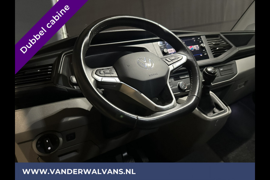 Volkswagen Transporter 2.0 TDI L2H1 Dubbele Cabine Euro6 Airco | 5-Zits | Navigatie | Trekhaak | Apple Carplay Android Auto, Cruisecontrol, Parkeersensoren