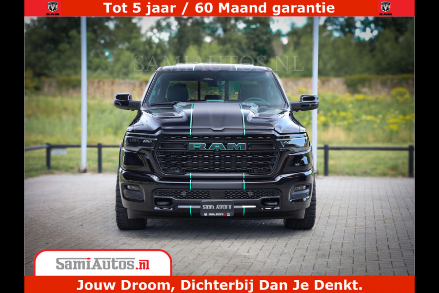 Dodge Ram 1500 Limited H.O 540HP 706Nm | Massage + Full Option | De Meest Luxe en Volle Pick-Up in zijn Klasse | Comfortabele Dubbele Cabine met Royale 5 Zitplaatsen | BPM vrij | Nu Leverbaar uit Voorraad | Voorraad Nr 2332 - 5179