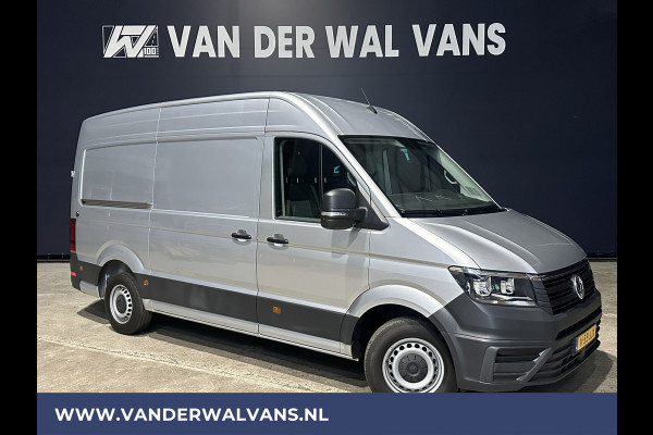 Volkswagen Crafter 2.0 TDI 140pk L3H3 L2H2 Euro6 Airco | 3000kg Trekhaak | Navigatie | Apple Carplay Android auto, Bijrijdersbank, zilver