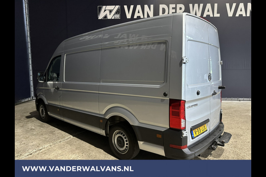 Volkswagen Crafter 2.0 TDI 140pk L3H3 L2H2 Euro6 Airco | 3000kg Trekhaak | Navigatie | Apple Carplay Android auto, Bijrijdersbank, zilver