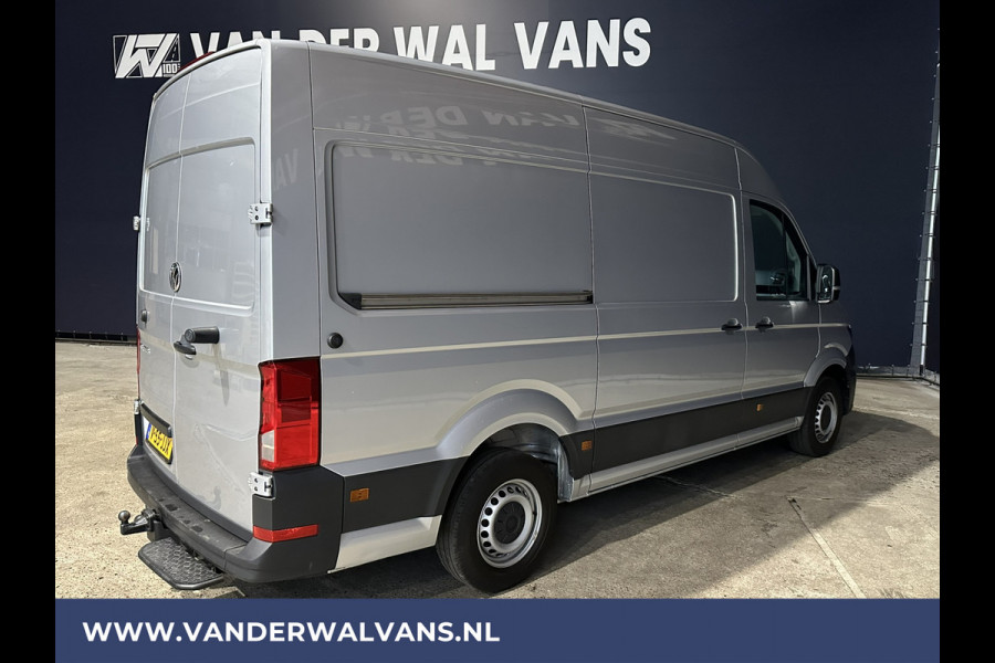 Volkswagen Crafter 2.0 TDI 140pk L3H3 L2H2 Euro6 Airco | 3000kg Trekhaak | Navigatie | Apple Carplay Android auto, Bijrijdersbank, zilver