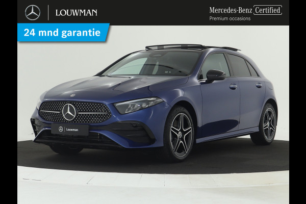 Mercedes-Benz A-Klasse 250 e Star Edition AMG Line Plus | Nightpakket | Antidiefstalpakket URBAN GUARD PLUS | Dodehoekassistent | Extra USB-poorten | Parkeerpakket met achteruitrijcamera | KEYLESS GO |