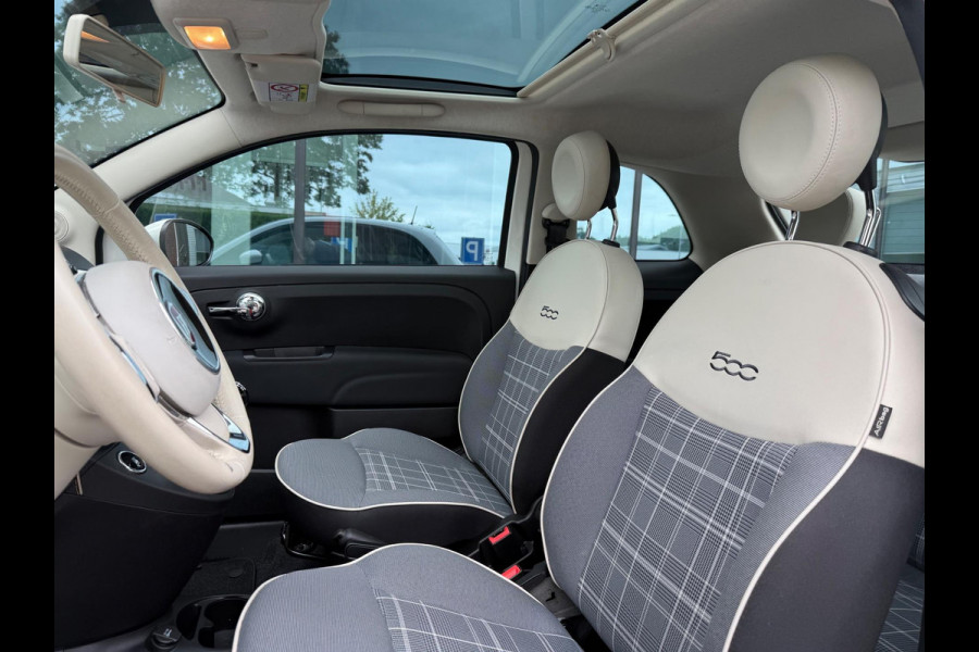 Fiat 500 1.2 Lounge - Media / Navi - Airco - Parkeerhulp - Panoramadak