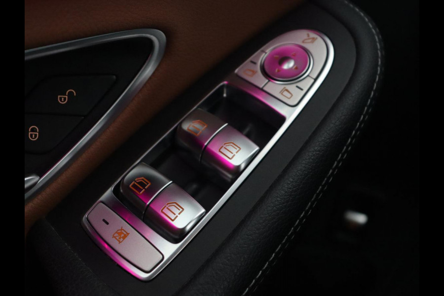Mercedes-Benz C-Klasse 300e AMG | Stoelventilatie | Panoramadak | Leder | Burmester | Memory | Luchtvering | Carplay | Stoelverwarming | Navigatie | Full LED