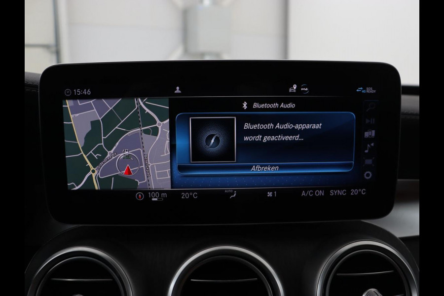 Mercedes-Benz C-Klasse 300e AMG | Stoelventilatie | Panoramadak | Leder | Burmester | Memory | Luchtvering | Carplay | Stoelverwarming | Navigatie | Full LED