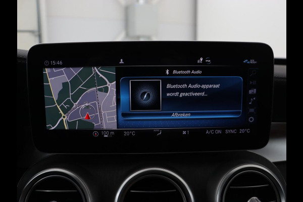 Mercedes-Benz C-Klasse 300e AMG | Stoelventilatie | Panoramadak | Leder | Burmester | Memory | Luchtvering | Carplay | Stoelverwarming | Navigatie | Full LED