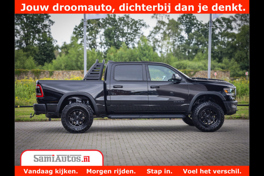 Dodge Ram 1500 REBEL TRX STYLE | BODY LIFT | RAMBAR | 4X4 | LPG | HUD HEADUP | DIGI CLUSTER | 360CAM | ADAPTIVE CRUISE | RAM BAR ROLLCOVER | Comfortabele Dubbele Cabine met Royale 5 Zitplaatsen |