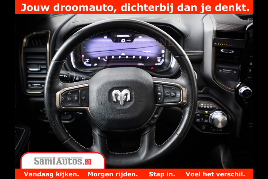 Dodge Ram 1500 REBEL TRX STYLE | BODY LIFT | RAMBAR | 4X4 | LPG | HUD HEADUP | DIGI CLUSTER | 360CAM | ADAPTIVE CRUISE | RAM BAR ROLLCOVER | Comfortabele Dubbele Cabine met Royale 5 Zitplaatsen |