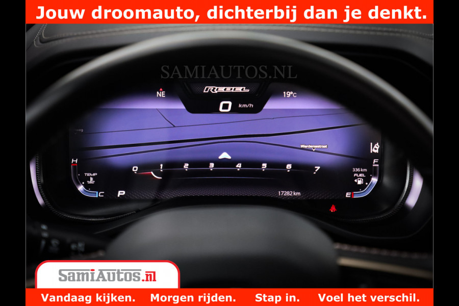 Dodge Ram 1500 REBEL TRX STYLE | BODY LIFT | RAMBAR | 4X4 | LPG | HUD HEADUP | DIGI CLUSTER | 360CAM | ADAPTIVE CRUISE | RAM BAR ROLLCOVER | Comfortabele Dubbele Cabine met Royale 5 Zitplaatsen |