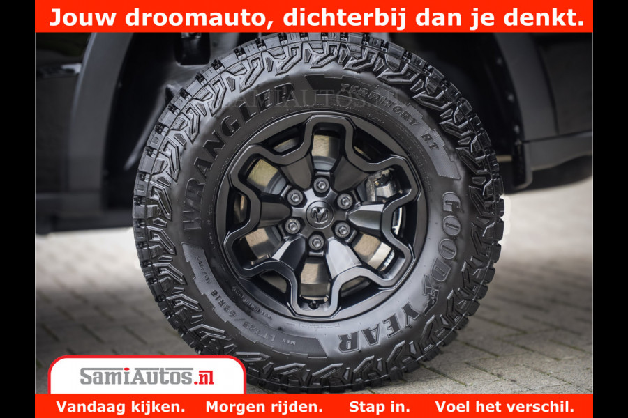 Dodge Ram 1500 REBEL TRX STYLE | BODY LIFT | RAMBAR | 4X4 | LPG | HUD HEADUP | DIGI CLUSTER | 360CAM | ADAPTIVE CRUISE | RAM BAR ROLLCOVER | Comfortabele Dubbele Cabine met Royale 5 Zitplaatsen |