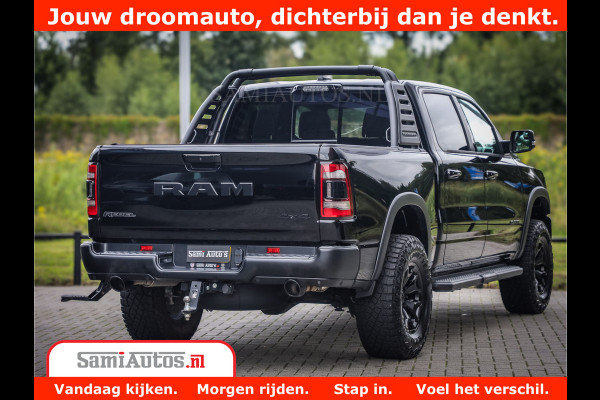 Dodge Ram 1500 REBEL TRX STYLE | BODY LIFT | RAMBAR | 4X4 | LPG | HUD HEADUP | DIGI CLUSTER | 360CAM | ADAPTIVE CRUISE | RAM BAR ROLLCOVER | Comfortabele Dubbele Cabine met Royale 5 Zitplaatsen |