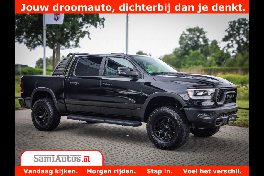Dodge Ram 1500 REBEL TRX STYLE | BODY LIFT | RAMBAR | 4X4 | LPG | HUD HEADUP | DIGI CLUSTER | 360CAM | ADAPTIVE CRUISE | RAM BAR ROLLCOVER | Comfortabele Dubbele Cabine met Royale 5 Zitplaatsen |
