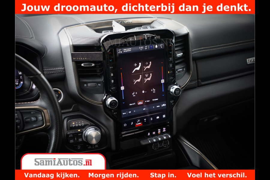 Dodge Ram 1500 REBEL TRX STYLE | BODY LIFT | RAMBAR | 4X4 | LPG | HUD HEADUP | DIGI CLUSTER | 360CAM | ADAPTIVE CRUISE | RAM BAR ROLLCOVER | Comfortabele Dubbele Cabine met Royale 5 Zitplaatsen |