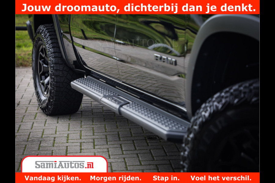 Dodge Ram 1500 REBEL TRX STYLE | BODY LIFT | RAMBAR | 4X4 | LPG | HUD HEADUP | DIGI CLUSTER | 360CAM | ADAPTIVE CRUISE | RAM BAR ROLLCOVER | Comfortabele Dubbele Cabine met Royale 5 Zitplaatsen |
