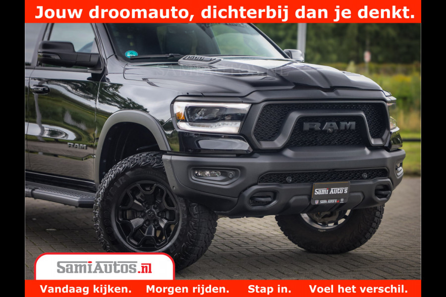Dodge Ram 1500 REBEL TRX STYLE | BODY LIFT | RAMBAR | 4X4 | LPG | HUD HEADUP | DIGI CLUSTER | 360CAM | ADAPTIVE CRUISE | RAM BAR ROLLCOVER | Comfortabele Dubbele Cabine met Royale 5 Zitplaatsen |