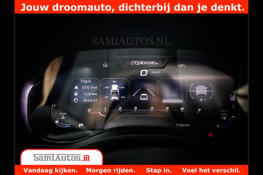 Dodge Ram 1500 REBEL TRX STYLE | BODY LIFT | RAMBAR | 4X4 | LPG | HUD HEADUP | DIGI CLUSTER | 360CAM | ADAPTIVE CRUISE | RAM BAR ROLLCOVER | Comfortabele Dubbele Cabine met Royale 5 Zitplaatsen |