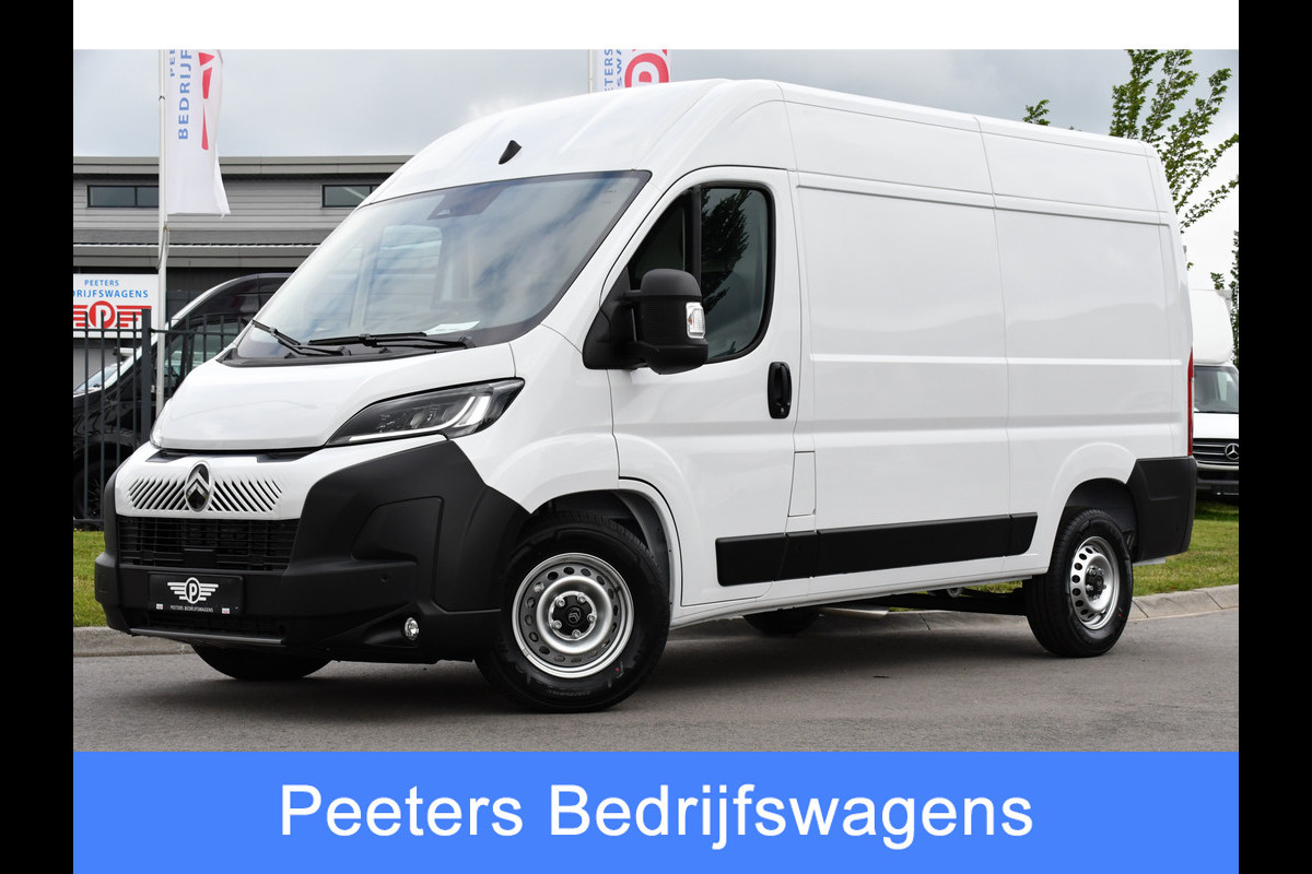 Citroën Jumper 2.2 BlueHDi 140 L2H2 3.5t Virtual, Camera, Adaptieve Cruise, 140pk, Carplay, LED, Multimedia, Automaat, NIEUW MODEL!