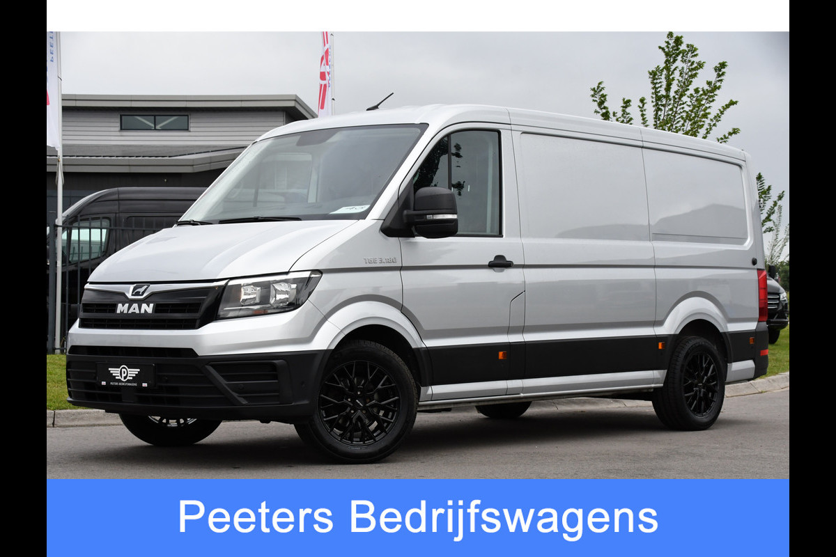 MAN TGE 3.180 35 2.0 L3H2 PB Edition Camera, Cruise, Carplay, 177pk, Automaat, NAVI, Trekhaak, multimedia, Uniek!