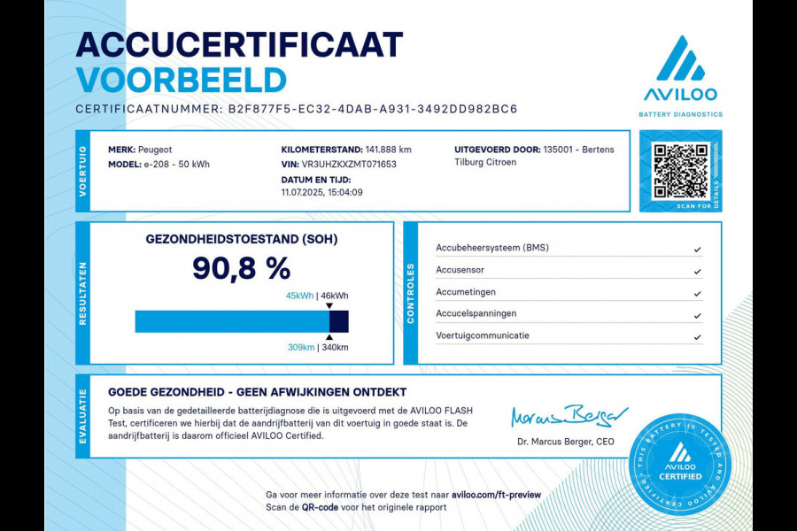 Peugeot e-208 EV Active 50 kWh | 3 fase | Accu 91% | Prijs is rijklaar incl. garantie