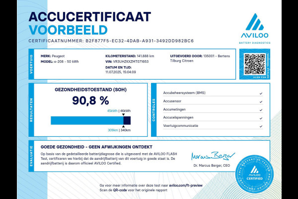 Peugeot e-208 EV Active 50 kWh | 3 fase | Accu 91% | Prijs is rijklaar incl. garantie