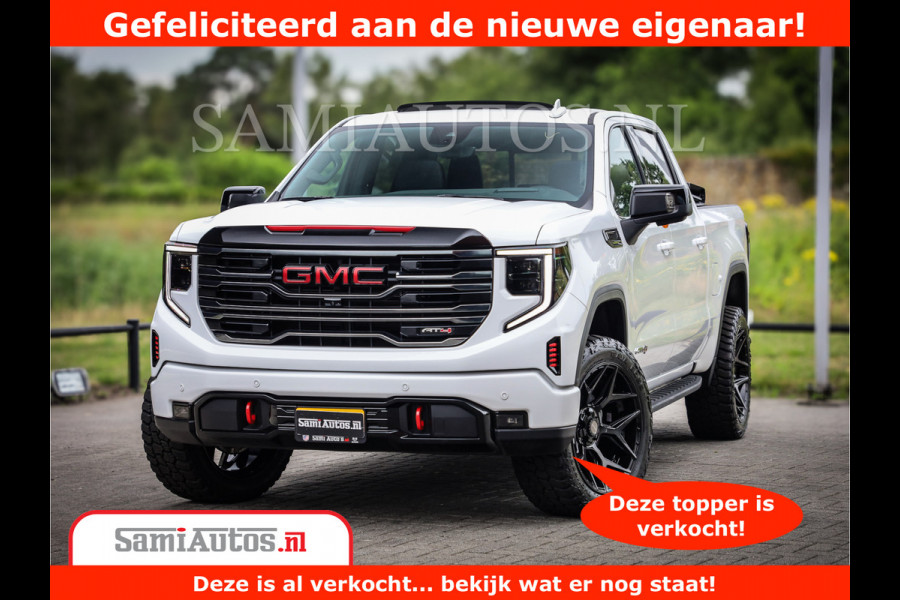 GMC Sierra AT4 | 6.2 V8 | Prijs Compleet met Garantie en Lpg en Rijklaarmaak kosten | Comfortabele Dubbele Cabine met 5 Zitplaatsen | BPM vrij | Nu Leverbaar uit Voorraad | Voorraad Nr 2241 -  8521 |