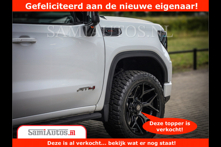 GMC Sierra AT4 | 6.2 V8 | Prijs Compleet met Garantie en Lpg en Rijklaarmaak kosten | Comfortabele Dubbele Cabine met 5 Zitplaatsen | BPM vrij | Nu Leverbaar uit Voorraad | Voorraad Nr 2241 -  8521 |