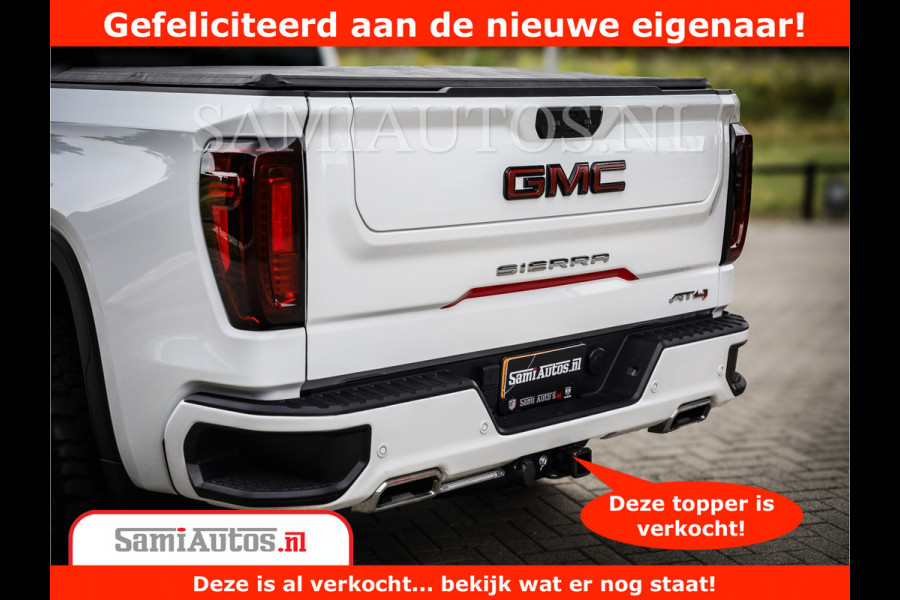 GMC Sierra AT4 | 6.2 V8 | Prijs Compleet met Garantie en Lpg en Rijklaarmaak kosten | Comfortabele Dubbele Cabine met 5 Zitplaatsen | BPM vrij | Nu Leverbaar uit Voorraad | Voorraad Nr 2241 -  8521 |