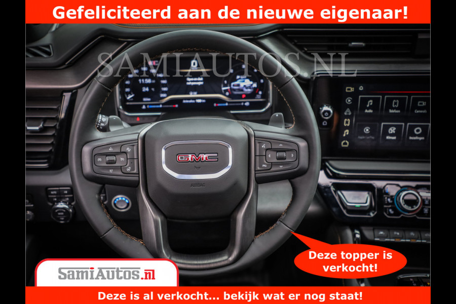 GMC Sierra AT4 | 6.2 V8 | Prijs Compleet met Garantie en Lpg en Rijklaarmaak kosten | Comfortabele Dubbele Cabine met 5 Zitplaatsen | BPM vrij | Nu Leverbaar uit Voorraad | Voorraad Nr 2241 -  8521 |