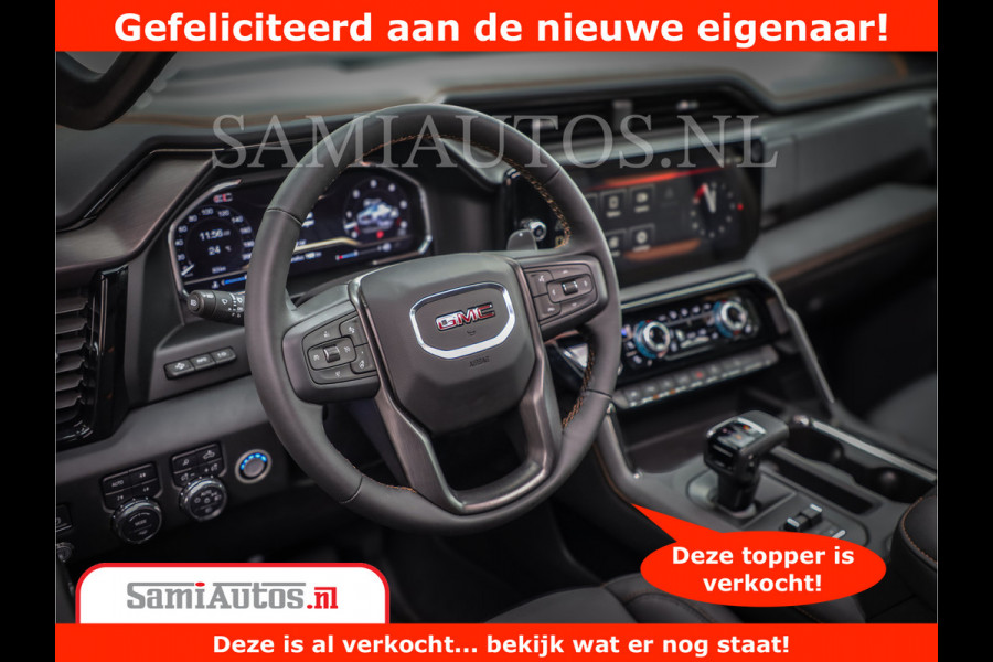 GMC Sierra AT4 | 6.2 V8 | Prijs Compleet met Garantie en Lpg en Rijklaarmaak kosten | Comfortabele Dubbele Cabine met 5 Zitplaatsen | BPM vrij | Nu Leverbaar uit Voorraad | Voorraad Nr 2241 -  8521 |