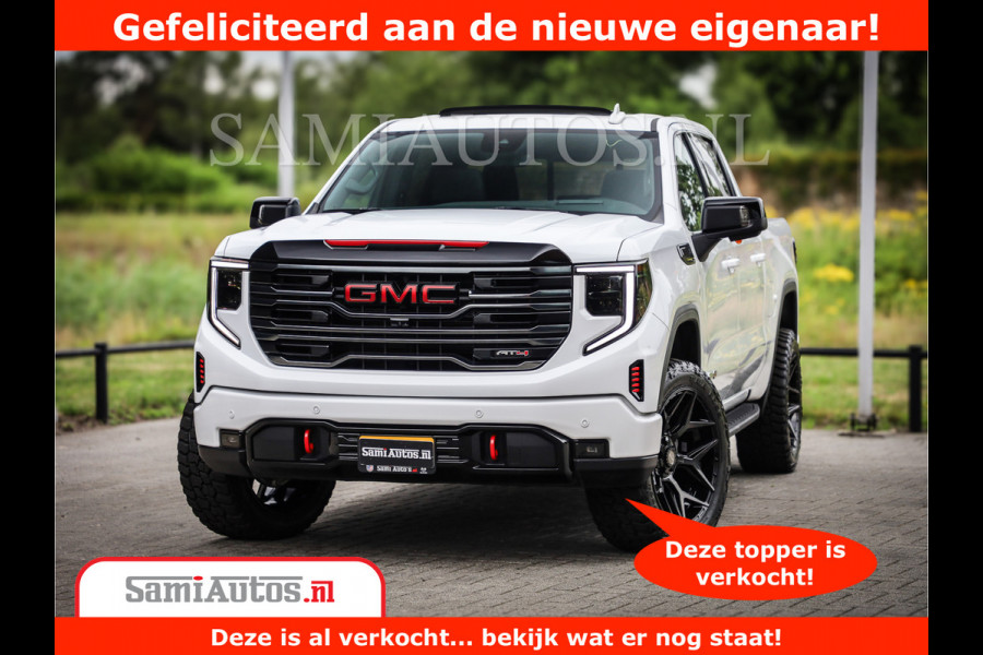 GMC Sierra AT4 | 6.2 V8 | Prijs Compleet met Garantie en Lpg en Rijklaarmaak kosten | Comfortabele Dubbele Cabine met 5 Zitplaatsen | BPM vrij | Nu Leverbaar uit Voorraad | Voorraad Nr 2241 -  8521 |