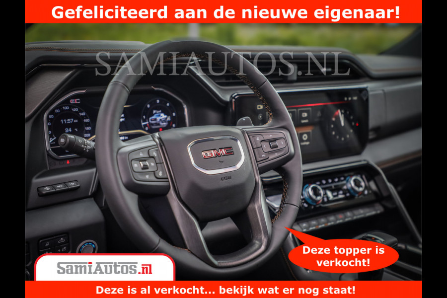 GMC Sierra AT4 | 6.2 V8 | Prijs Compleet met Garantie en Lpg en Rijklaarmaak kosten | Comfortabele Dubbele Cabine met 5 Zitplaatsen | BPM vrij | Nu Leverbaar uit Voorraad | Voorraad Nr 2241 -  8521 |