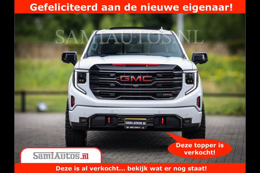 GMC Sierra AT4 | 6.2 V8 | Prijs Compleet met Garantie en Lpg en Rijklaarmaak kosten | Comfortabele Dubbele Cabine met 5 Zitplaatsen | BPM vrij | Nu Leverbaar uit Voorraad | Voorraad Nr 2241 -  8521 |