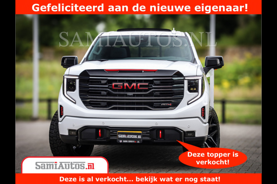 GMC Sierra AT4 | 6.2 V8 | Prijs Compleet met Garantie en Lpg en Rijklaarmaak kosten | Comfortabele Dubbele Cabine met 5 Zitplaatsen | BPM vrij | Nu Leverbaar uit Voorraad | Voorraad Nr 2241 -  8521 |