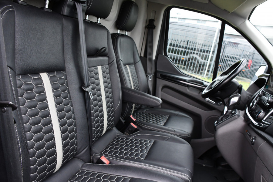 Ford Transit Custom 300 2.0 TDCI L2H1 Limited PB Edition Camera, Cruise, Carplay, Stoelverwarming, Automaat, 130pk, Trekhaak, Leder, Uniek!