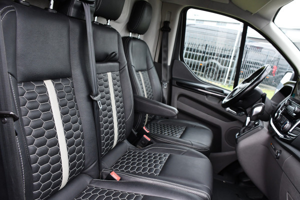 Ford Transit Custom 300 2.0 TDCI L2H1 Limited PB Edition Camera, Cruise, Carplay, Stoelverwarming, Automaat, 130pk, Trekhaak, Leder, Uniek!