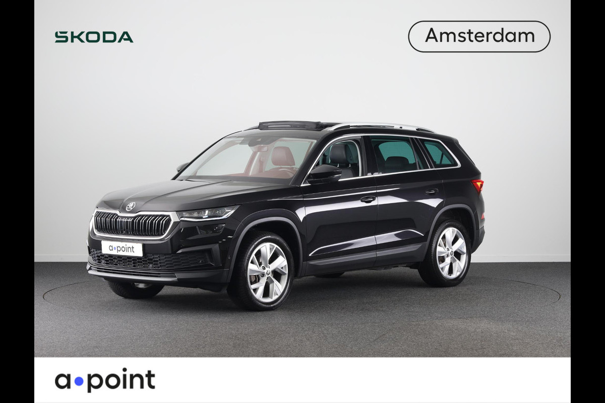 Škoda Kodiaq Business Edition Plus 7 p. 150 pk Automaat (DSG) | Verlengde garantie | Navigatie | Panoramadak | Elektr. trekhaak | Parkeersensoren (Park assist) | Rondomzicht camera | Stoelverwarming v/a | Škoda Kodiaq Business Edition Plus 7 p. 150 pk Automaat (DSG) | Verlengde garantie | Navigatie | Panoramadak | Elektr. trekhaak | Parkeersensoren (Park assist) | Rondomzicht camera | Stoelverwarming v/a |