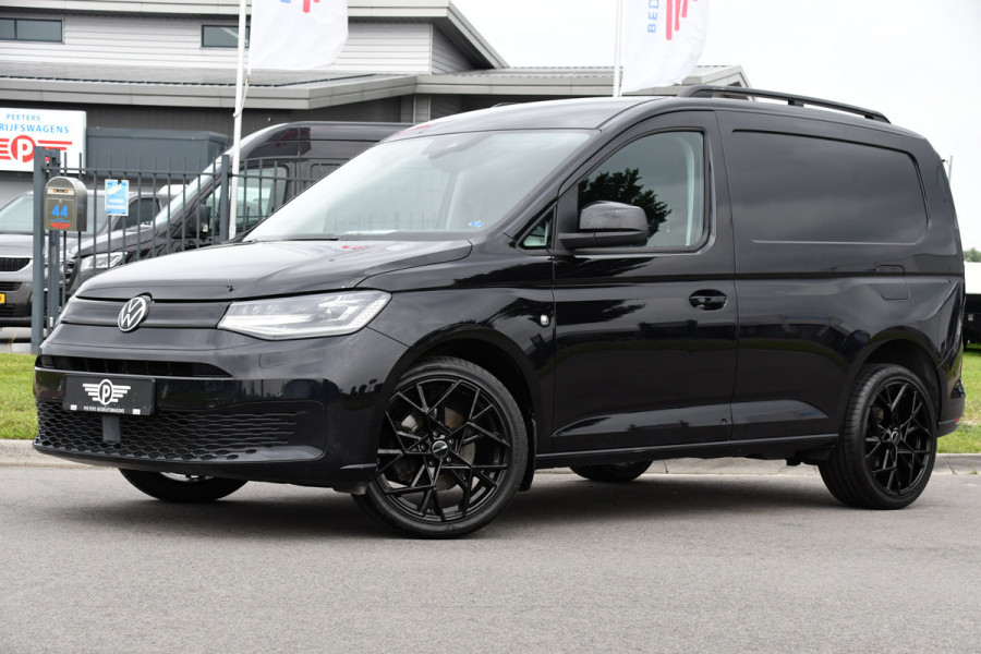 Volkswagen Caddy Cargo 1.5 TSI Black Edition Benzine, Camera, Cruise, Carplay, LED, 115pk, Automaat, Stoelverwarming, NAVI, Trekhaak, Uniek!