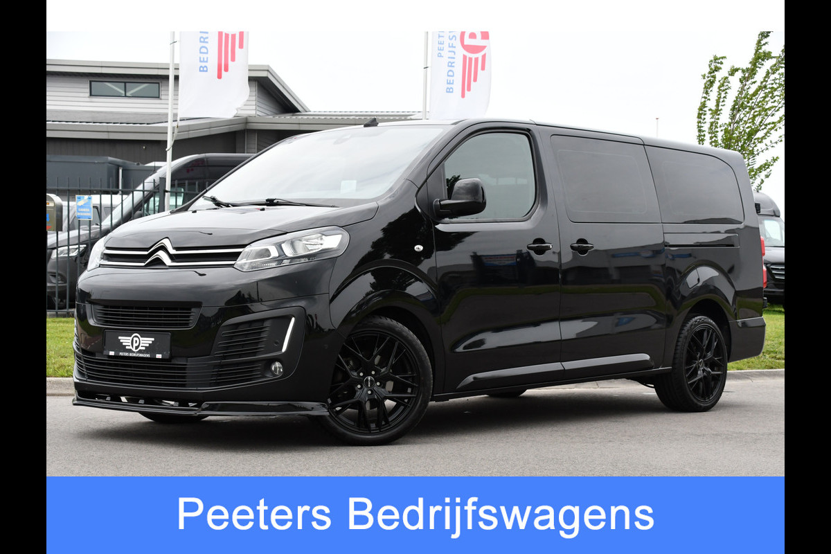 Citroën Jumpy 2.0 BlueHDI 180 DC Black Edition Adaptieve Cruise, Camera, Carplay, 177pk, Head-up, 2 x Schuifdeur, Clima, Multimedia, Automaat, Trekhaak, Uniek! Citroën Jumpy 2.0 BlueHDI 180 DC Black Edition Adaptieve Cruise, Camera, Carplay, 177pk, Head-up, 2 x Schuifdeur, Clima, Multimedia, Automaat, Trekhaak, Uniek!