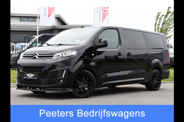 Citroën Jumpy 2.0 BlueHDI 180 DC Black Edition Adaptieve Cruise, Camera, Carplay, 177pk, Head-up, 2 x Schuifdeur, Clima, Multimedia, Automaat, Trekhaak, Uniek!