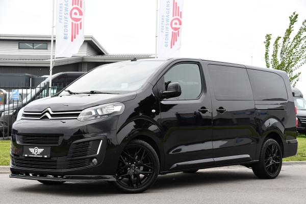 Citroën Jumpy 2.0 BlueHDI 180 DC Black Edition Adaptieve Cruise, Camera, Carplay, 177pk, Head-up, 2 x Schuifdeur, Clima, Multimedia, Automaat, Trekhaak, Uniek!