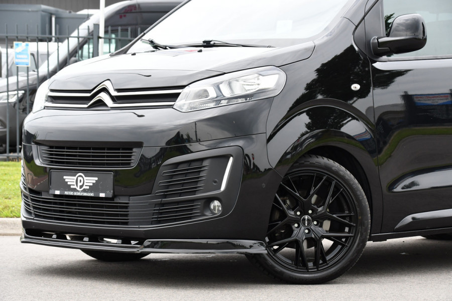 Citroën Jumpy 2.0 BlueHDI 180 DC Black Edition Adaptieve Cruise, Camera, Carplay, 177pk, Head-up, 2 x Schuifdeur, Clima, Multimedia, Automaat, Trekhaak, Uniek!