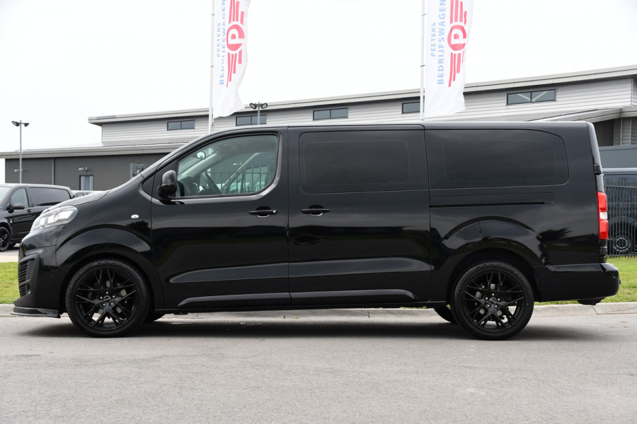Citroën Jumpy 2.0 BlueHDI 180 DC Black Edition Adaptieve Cruise, Camera, Carplay, 177pk, Head-up, 2 x Schuifdeur, Clima, Multimedia, Automaat, Trekhaak, Uniek!