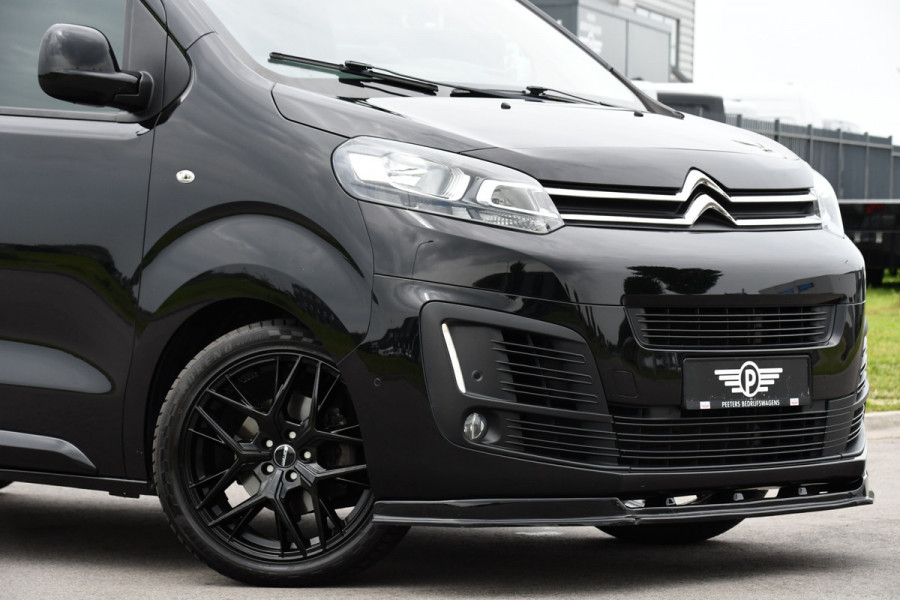 Citroën Jumpy 2.0 BlueHDI 180 DC Black Edition Adaptieve Cruise, Camera, Carplay, 177pk, Head-up, 2 x Schuifdeur, Clima, Multimedia, Automaat, Trekhaak, Uniek!